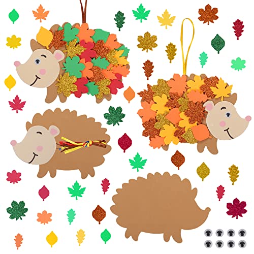 DKINY 12 Stück Igel Bastelsets für Kinder, Igel Mix & Match Deko Anhänger,...