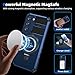 IYTRRYH for Samsung Galaxy S21 Case Magnetic Compatible with Wireless Charging,S21 Phone Case with Screen Protector,Built-in Kickstand Ring Military Grade Drop Shockproof Heavy Duty Protection Blue