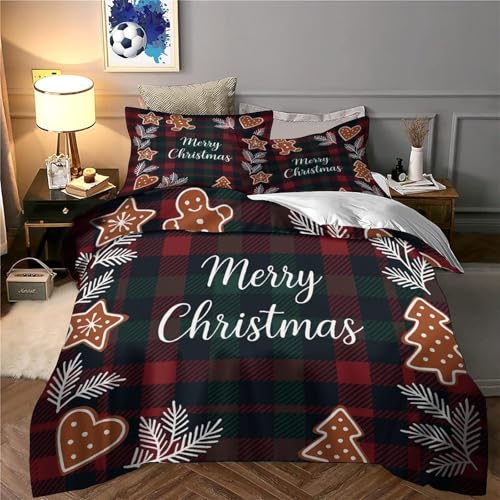 Décorations de Noël Vintage pour Chambre avec Housse Couette Bougie 3D - 6