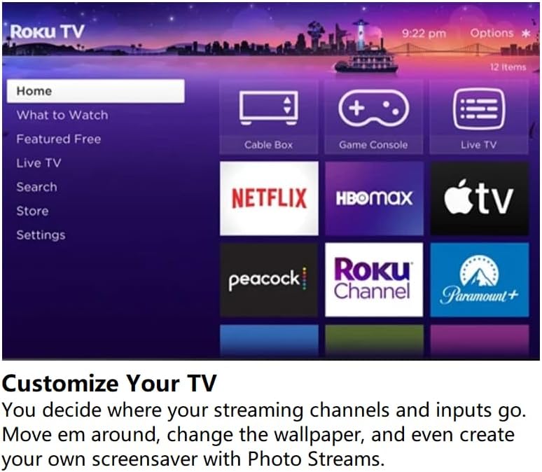 Customize TV screen interface