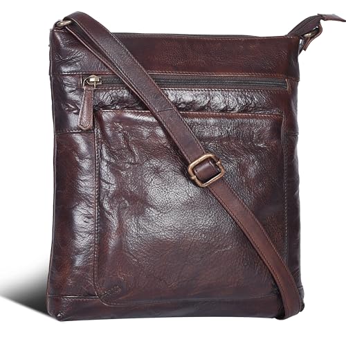 SERGA Real Vintage Leather Crossbody Sling Bag For Women & Girls
