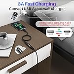 USB Male to USB C Female Cable 6 FT, Unidirectional USB 3.0 to Type-C Extension Cable, 5Gbps, 3A Fast Charging, Type-C Double-sided 5G, for Laptop, PC, Flash Disk, Power Bank, U Disk, Charger and More - Image 5