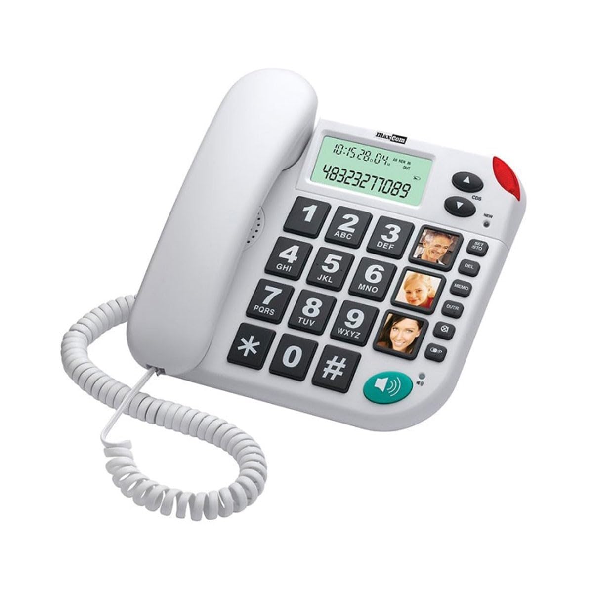 Telephone Filaire KXT480 Blanc MAXCOM