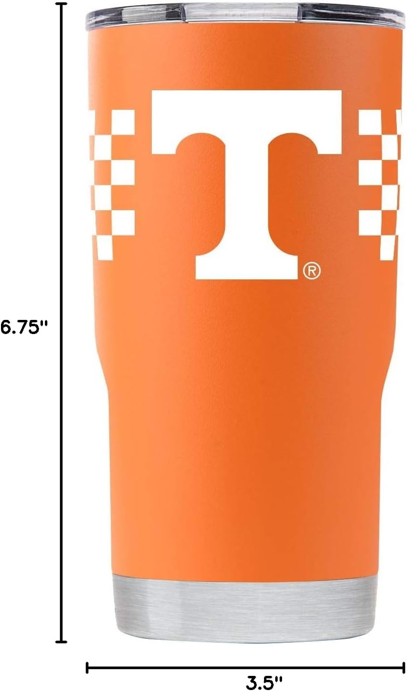 Gametime Sidekicks Tennessee 20oz Orange Tumbler - Officially Licensed, 18/8 Stainless Steel, Double-walled, Vacuum-insulated, UV LED Printed Logos, Sweatless, Stays Hot/Cold - 360 Wrap - Image 6