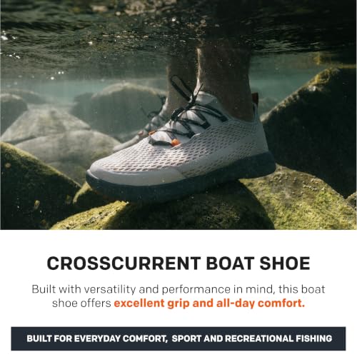 Grundéns Men’s CrossCurrent Boat Shoe - Water Shoes, Steel Grey, 8 by Grundéns - Used condition - Image 2