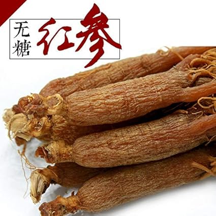 Amazon Com 长白山人参无糖red Ginseng Roots红参8年根高丽参red Ginseng Roots红参片red Ginseng Roots红参须100g礼盒批发可切片