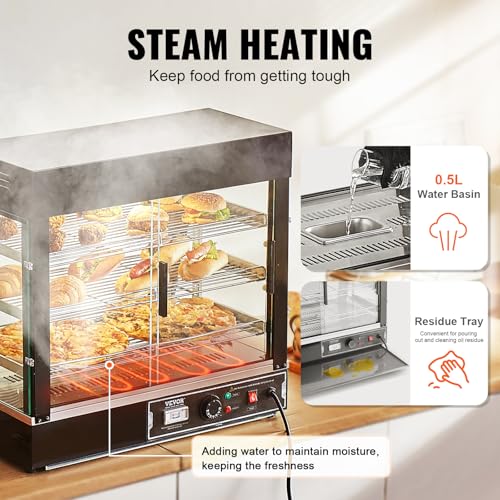 Vevor CFWD111 3-Tier Commercial Food Warmer Display thumb #3