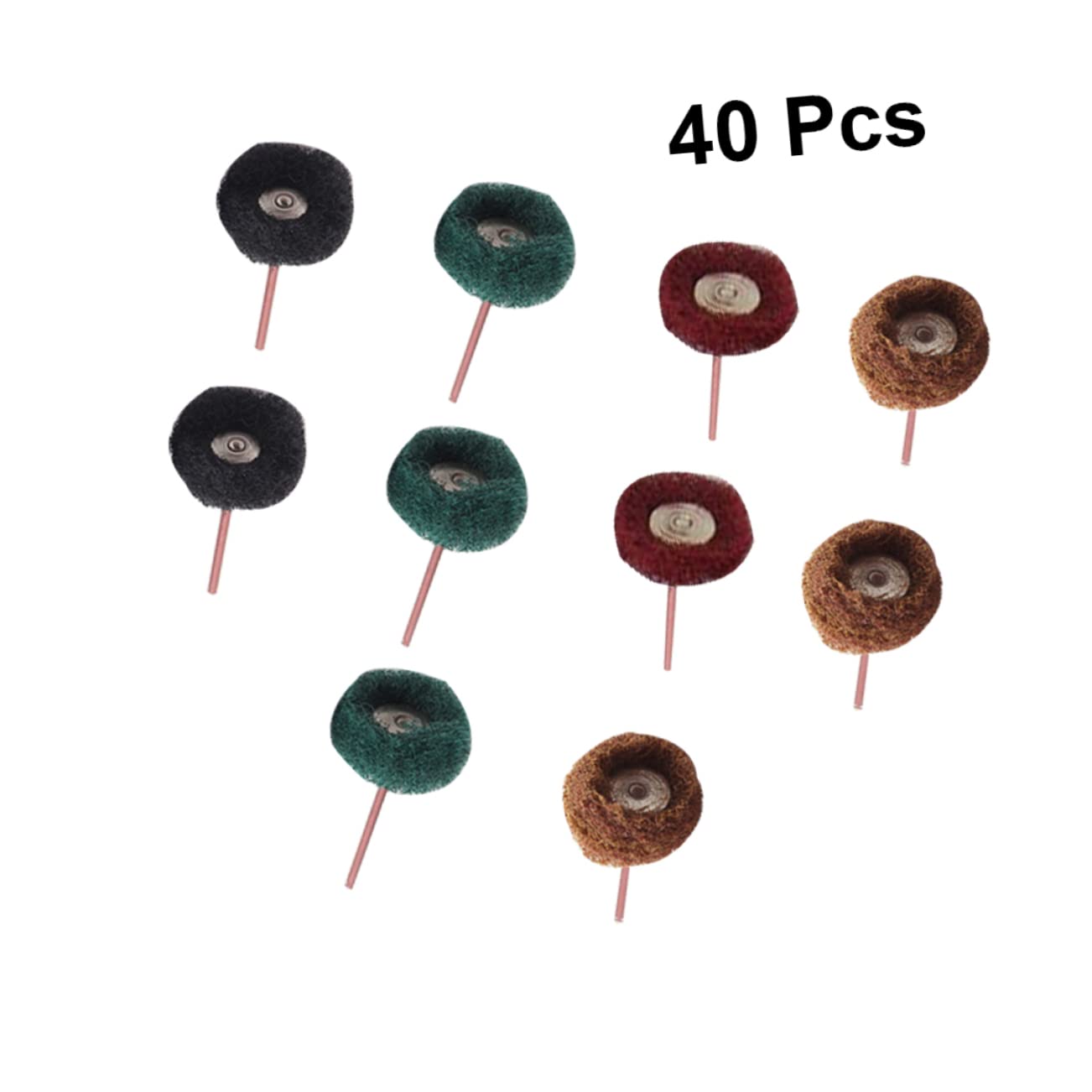 Alipis Polishing Buffing Wheel 1 Inch Diameter 40pcs Set for Drill Rotary Tool