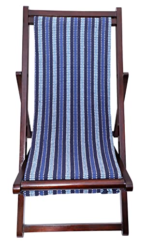 Image of Artesia Sheesham Wood with Walnut Brown Color Relaxing Chair /Comfort Folding Chair for Bed Room /Living Room Outdoor Patio Chair