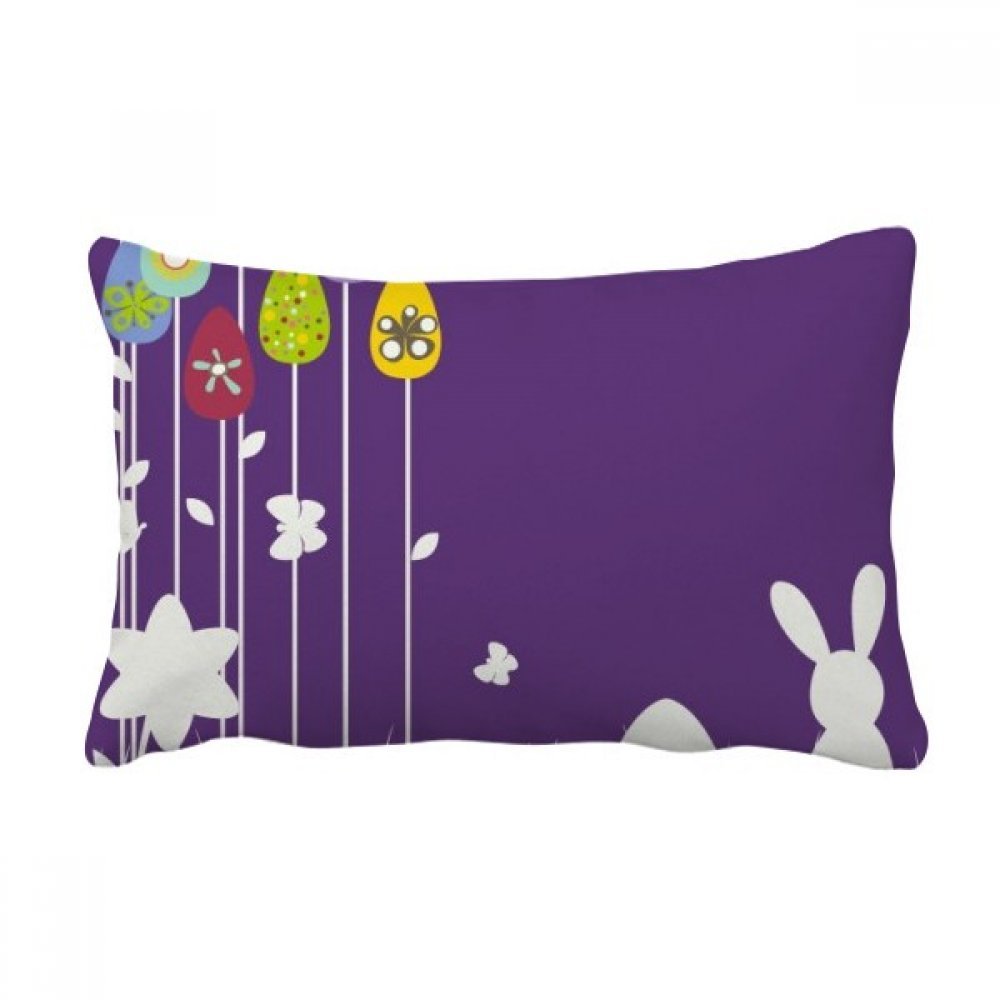Coussin de Pâques cadeau thématique de religion avec papillon violet pour canapé