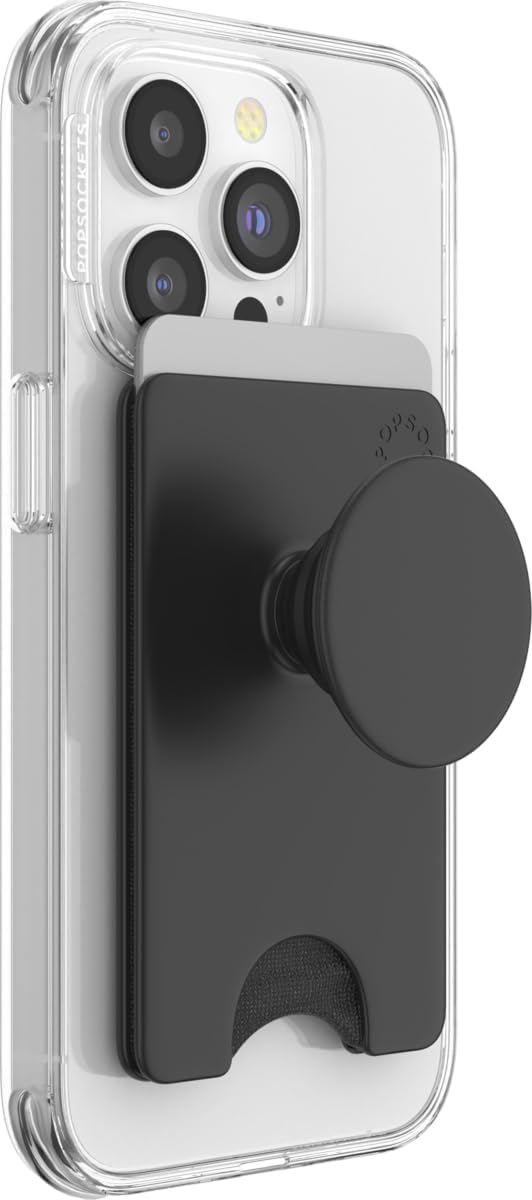 PopWallet+ with Integrated Swappable PopTop - Black