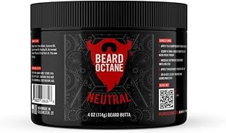 Beard Octane Beard Butter for Men – Neutral (Unscented) – Softens & Conditions Beards With Shea – 4oz