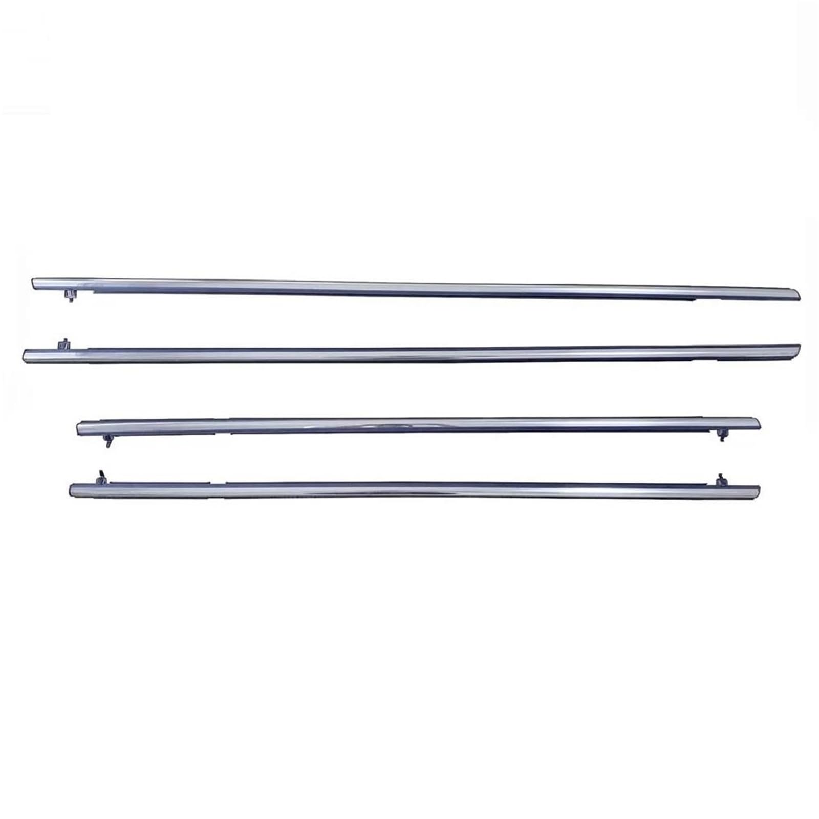 Noheeu Chrome 4Pcs Outside Window Weatherstrip Seal Belt Weather Strip Moulding For Civic 2006 2007 2008 2009 2010 2011 Accessories(Chrome)
