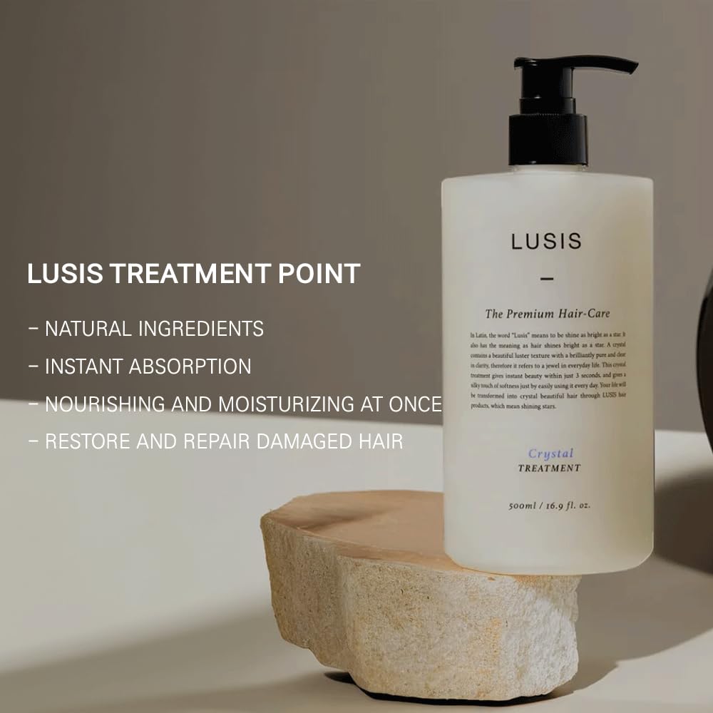 LUSIS, Crystal Hair Treatment, Conditioner, Silky and Moisture Rich Hair Clinic, Floral Scent, 500ml