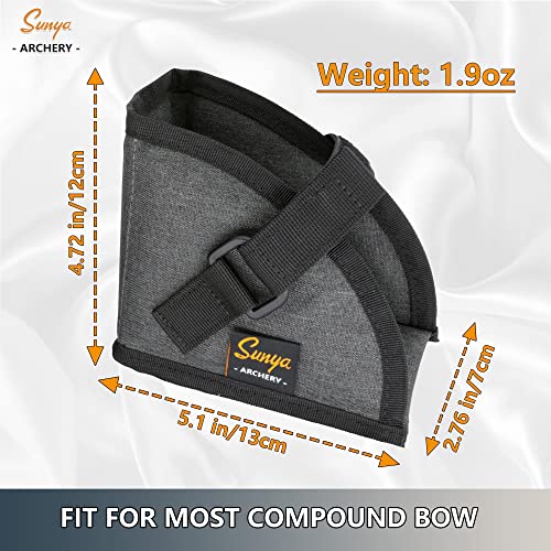 Sunya Compound Bow Cam Protectors Soft Or Hard Bow Case Cover Cam Guards Cam Pockets For Compound Bows Bag As Accessory (Grey) #TOP1