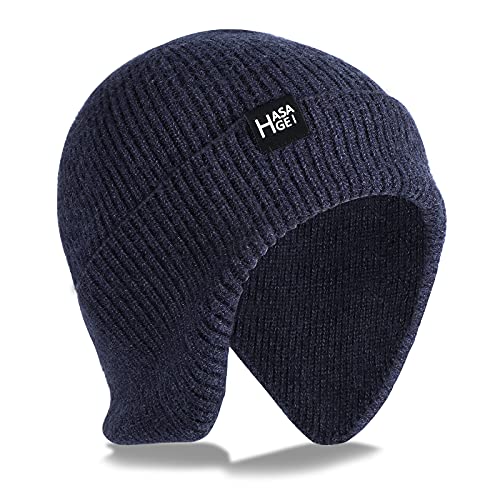 HASAGEI Wintermütze Atmungsaktiv Strickmütze Winter Thermo Mütze Weich Sportmütze Skimütze