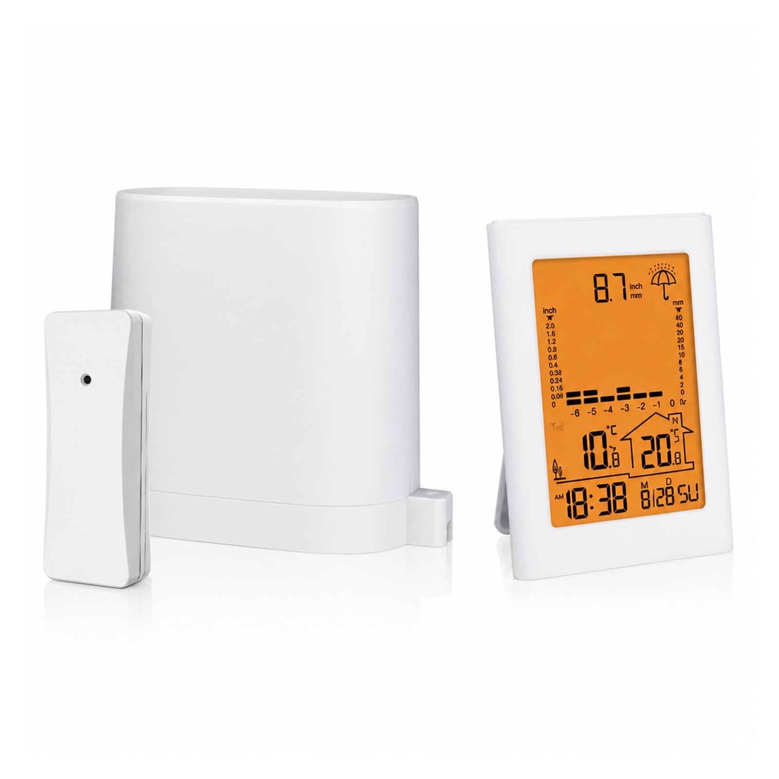 Pluviometro Wireless E Stazione Meteorologica Digitale