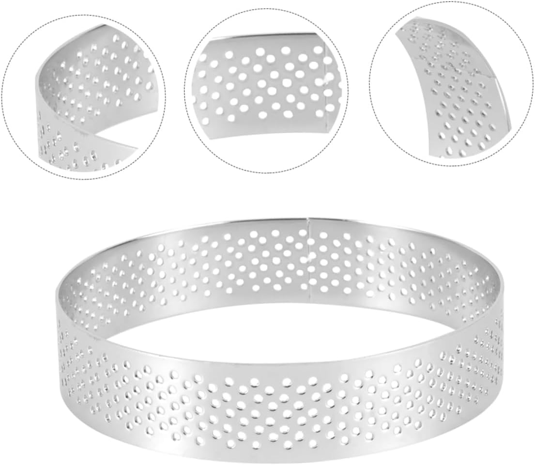 10pcs Tart Round Cake Molds for Baking Non-stick Tart Mold for Mousse Cakes Pies and Desserts Easy to Demould and
