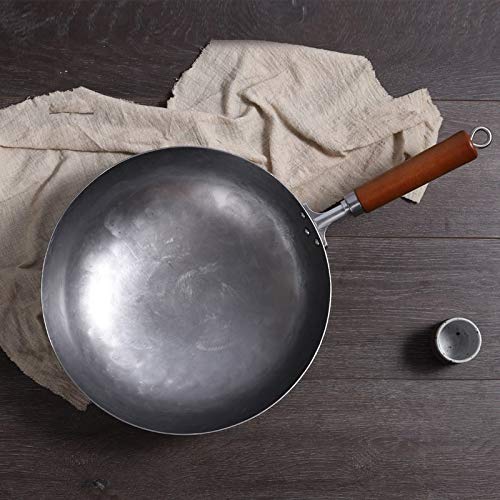 Wok tradicional de hierro 34 cm sin recubrimiento miniatura 4