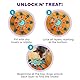 Outward Hound by Nina Ottosson Tower of Treats Level 4 Expert Hundeleckerli-Puzzle zur Beschäftigung, Orange
