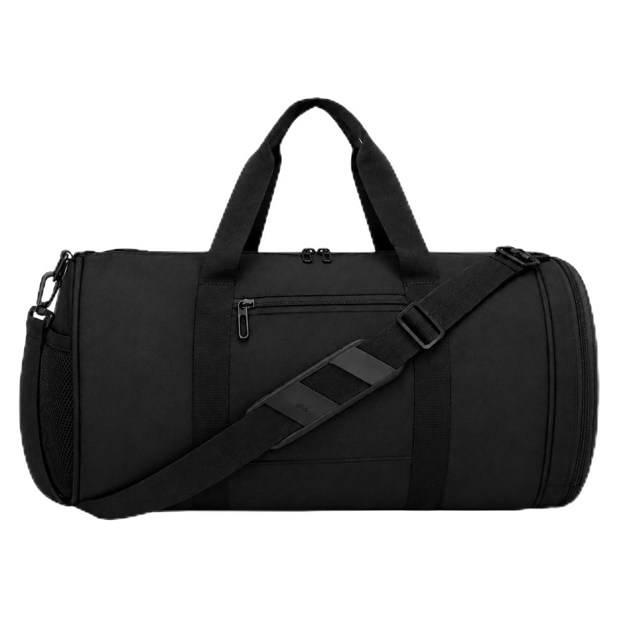 Gym Bag for Men & Women Waterproof Travel Duffel Bag with Adjustable Shoulder Strap, Black Portable Gym Carry Bag with Mesh Pocket & Zipper Compartments-picture-30