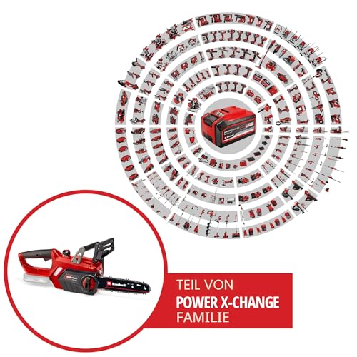 Einhell Akku-Kettensäge GE-LC 18/25 Li-Solo Power X-Change (18 V, 23 cm Schnittlänge, 4,5 m/s Kettengeschwindigkeit, autom. Kettenschmierung, werkzeuglose Kettenspannung, ohne Akku) 2