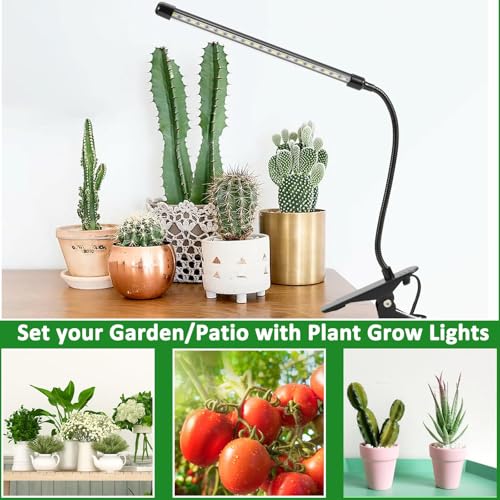 Image of Sunny Power Clip On Grow Lights for Indoor Plants Full Spectrum for Seeding