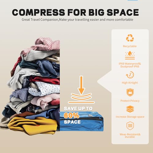 EULANT Travel Vacuum Bags,IPX8 Waterproof Vacuum Compression Bag by EULANT - Used condition - Image 6