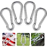 Amgate 4 PCS Steel Flag Pole Clip Hook
