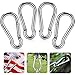 Amgate 4 PCS Steel Flag Pole Clip Hook
