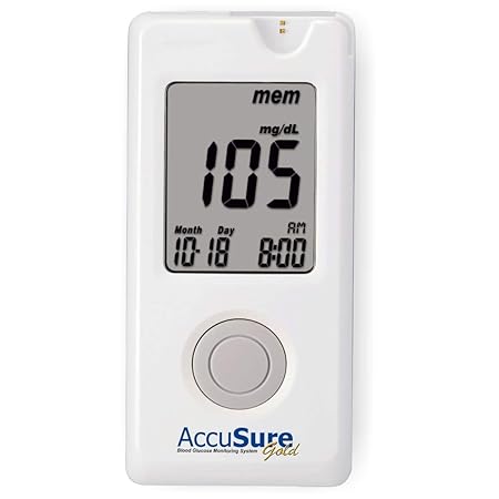 AccuSure Gold Glucometer with 25 strip