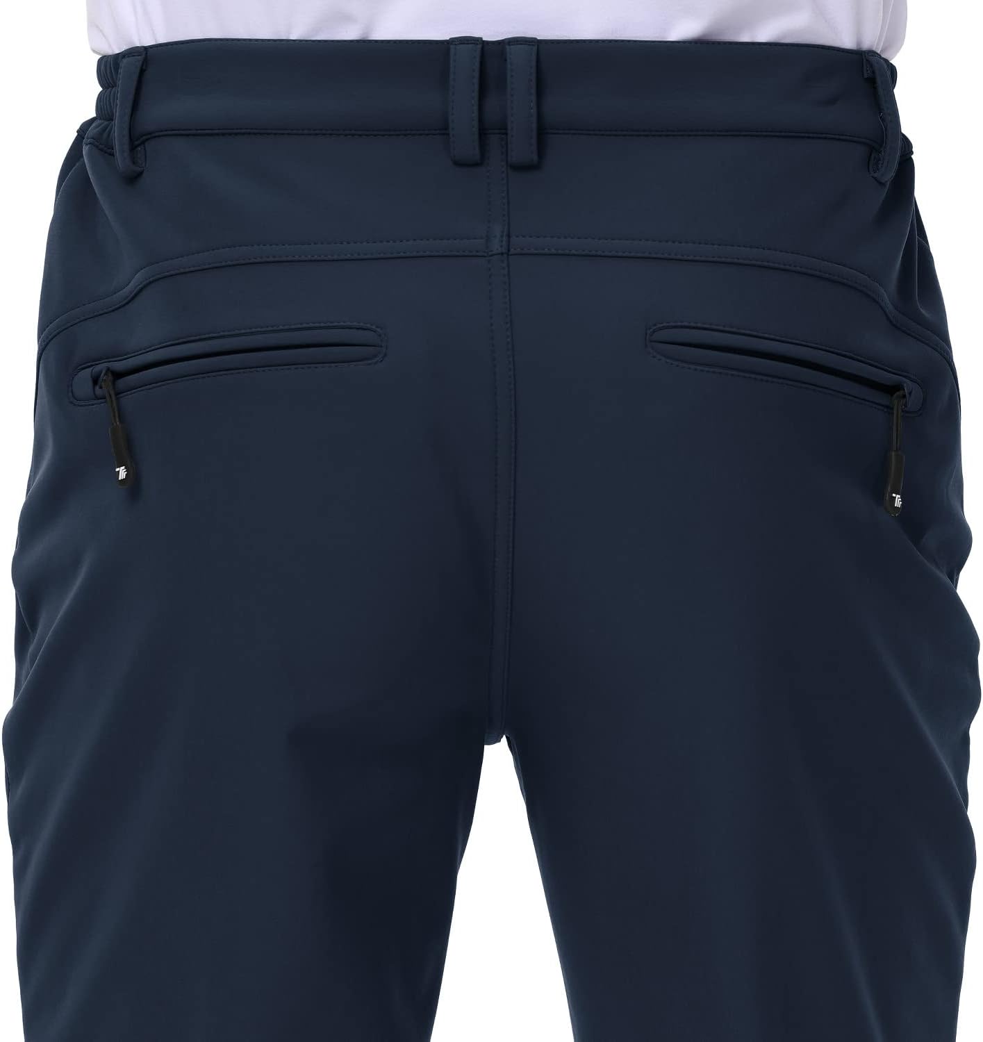 Gopune Men's Snow Ski Waterproof Softshell Pants Outdoor Windproof Warm Hiking Insulated Pants - Image 5