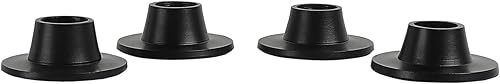 Miniatura 5 de Ardour Paquete de 3 portavelas cónicos pequeños negros, centros de mesa para decoración del hogar, boda, aniversario, fiesta, regalos de