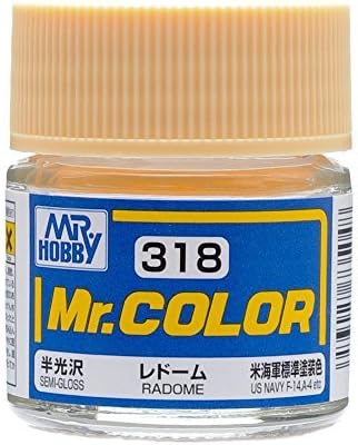 GSI Creos - C318 Semi Gloss Radome (10ml), Mr. Hobby Mr. Color Acrylic Paint