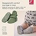 Zutano Unisex Organic Cotton Baby Booties With Gripper Soles, Olive, 3M