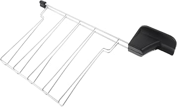 LABRIMP 1Pc Torradeira Grelha Torradeira Bandeja De Migalhas Suporte De Pão Torrada Grelha Tempero Fatiador De Pizza Frigideira Antiaderente Suporte Dobrável Rack De Aço Inoxidável