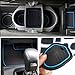 Auovo Anti-dust Door Mats Inserts Cup Console Liner Accessories Fit for Honda Civic 2016 2017 2018 (Pack of 19) (Blue, for Honda Civic Sedan)