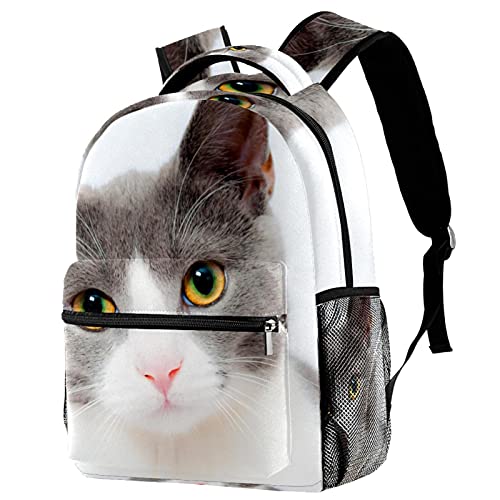 Sac à dos chat blanc enfants pour ne plus oublier sa bouteille