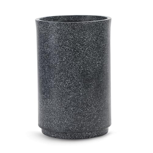 Image of GTB Cylinder German Polymer Pots for Plants Highly Durable Polymers Lightweight Indoor Outdoor Plant Pots, Flower Pot Gamla Tree Planter Container Planters(Plant not Included) (Grey Marble, 18 inch)