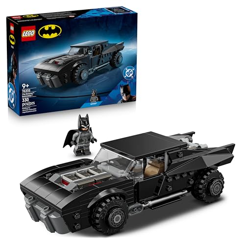 LEGO DC Batmobile di Batman - Macchina Giocattolo - Kit di Modellismo da Collezione con Minifigure del Supereroe e Moneta d'Oro - Regalo per Bambini e Ragazzi da 9 Anni in su Fan del Film - 76332