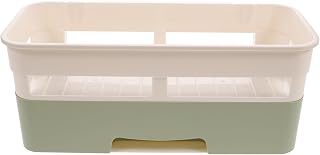 Plastic Toiletries Storage Holder with Drawer, Drill Free Bathroom Rack | PP Material, round Corner Finish, Large Capacity Design, for Conditioner and Daily Essentials Random Color