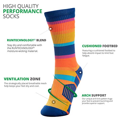 Image of ChalkTalkSPORTS Girls Lacrosse Socks - Mid-Calf Crew - Youth & Adult | Moisture-Wicking Performance Blend, Athletic Lax Gear, Stay-Up Technology, Arch Support, Breathable, Girls and Women