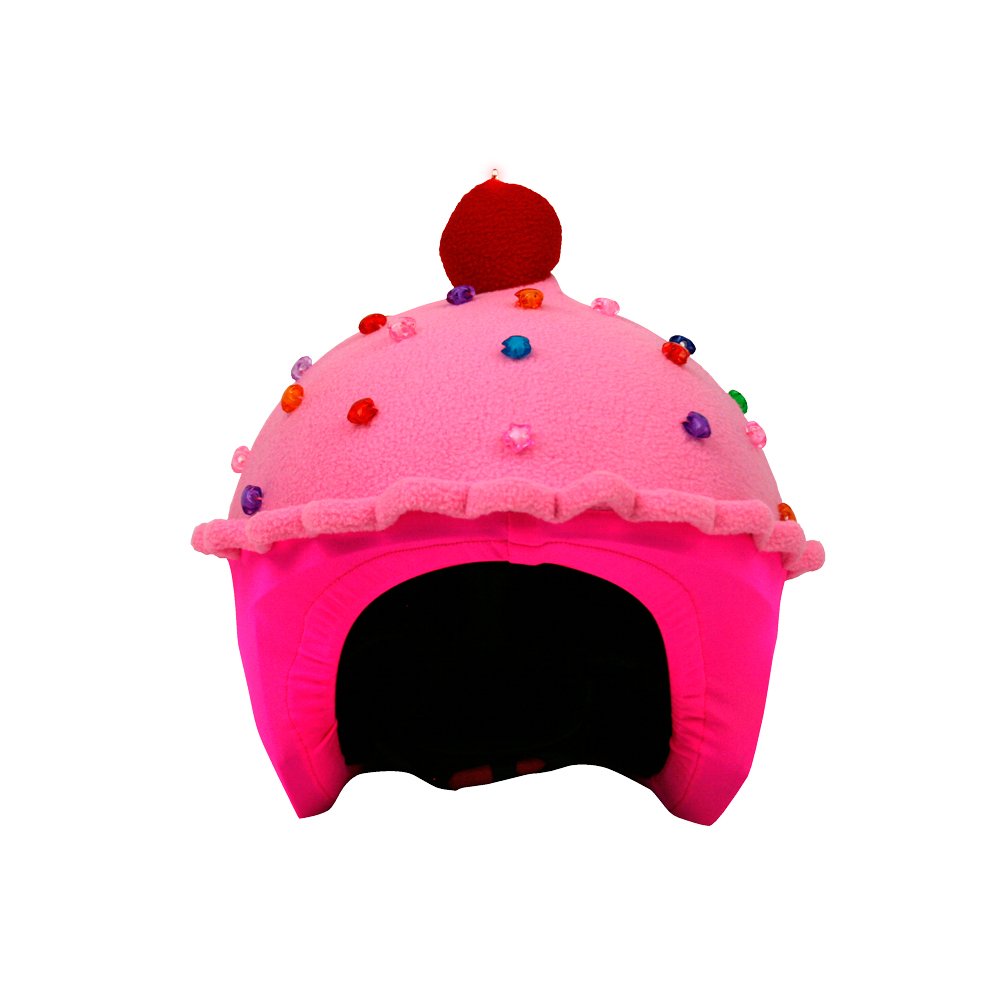 COOLCASC Multisport Couvre-Casque LED Cup Cake à la Fraise