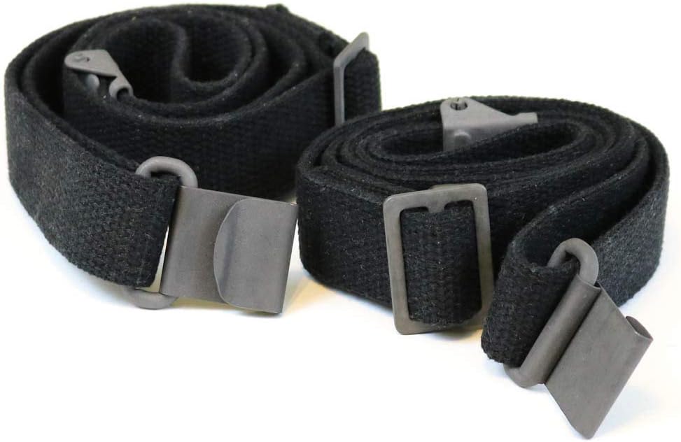 AmmoGarand 2-Pack Web Sling M1 Garand USGI Style Two Point Black Cotton Web Made in USA