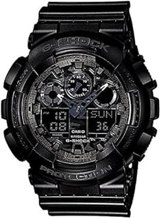 迷彩 自衛隊 警察官 G-SHOCK Camouflage Dial Series 20気圧防水 アナデジ プラベルトウォッチ メンズ向（GA-100CF-1A GA-100CF-1A9 GA-100CF-8A GA-100CF-8AER） (GA-100CF-1A9（ブラックゴールド）)