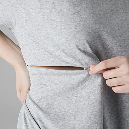 Romperinbox Nursing Tops Zipper Breastfeeding Shirts For Women Maternity Clothes Pregnancy Tee Postpartum T-Shirts S-3Xl(Grey, Xxxl #TOP2