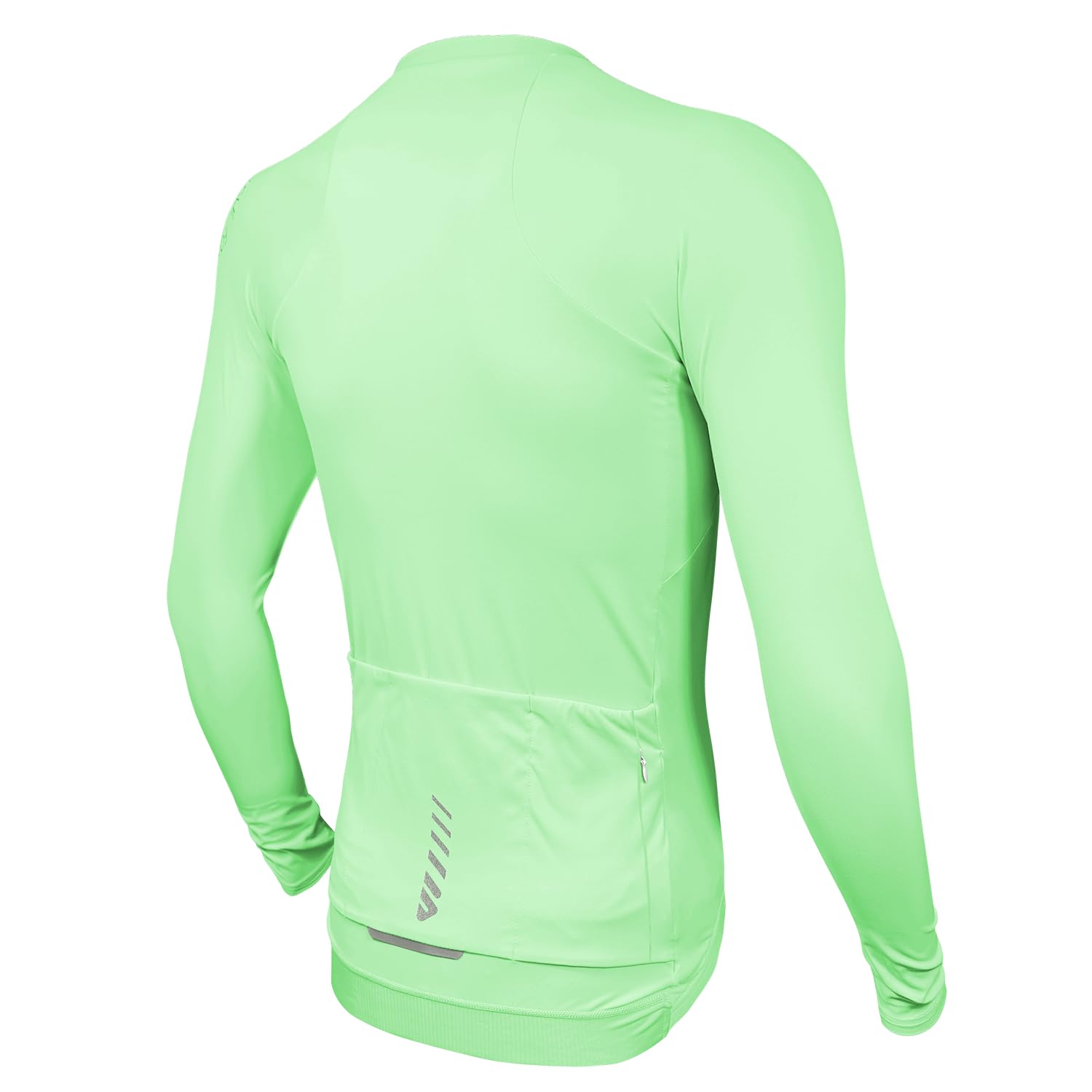 Wulibike Maglia da ciclismo da uomo a maniche lunghe, per bici da strada, cerniera completa con tasche, adatta per primavera e autunno.