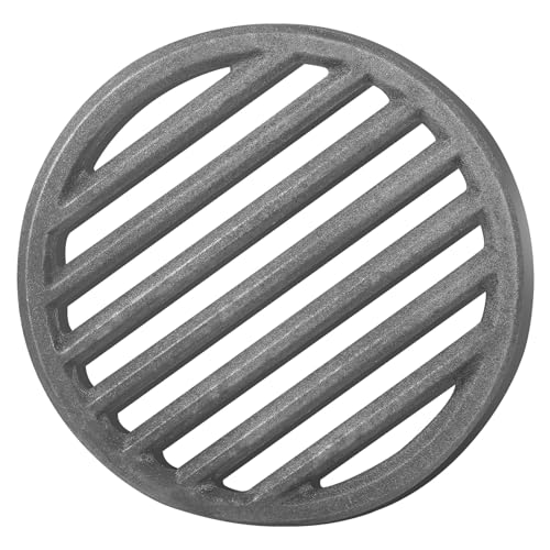 Gisafai 10.5 Inch Round Cast Iron Fire Grate BBQ High Heat Charcoal Plate