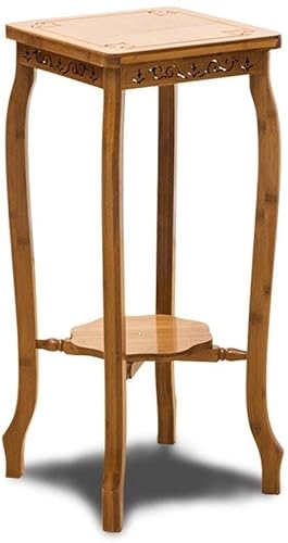 ESSBAG Plant Stand, Plant Stands Plant Shelf Bamboo Flower Stand Indoor Free Standing Plant Holder Display Outdoor Multifunction Storage Shelf