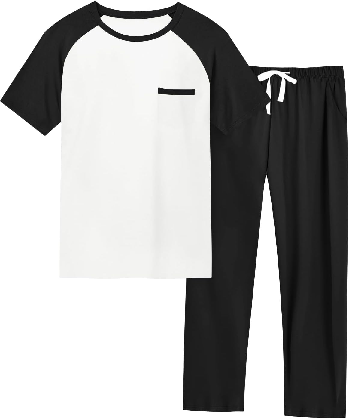 Boys 2 Piece Outfits Kids Short Sleeve Raglan T Shirts and Elastic Waist Pants Clothing Sets